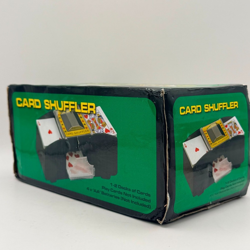 Automatic Card Shuffler, 1-2 Deck Battery-Operated Electric Poker Card Shuffler